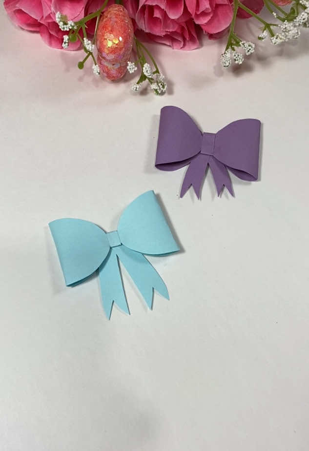 Easy DIY paper bow magnet idea #magnet #papercrafts #diyideas 