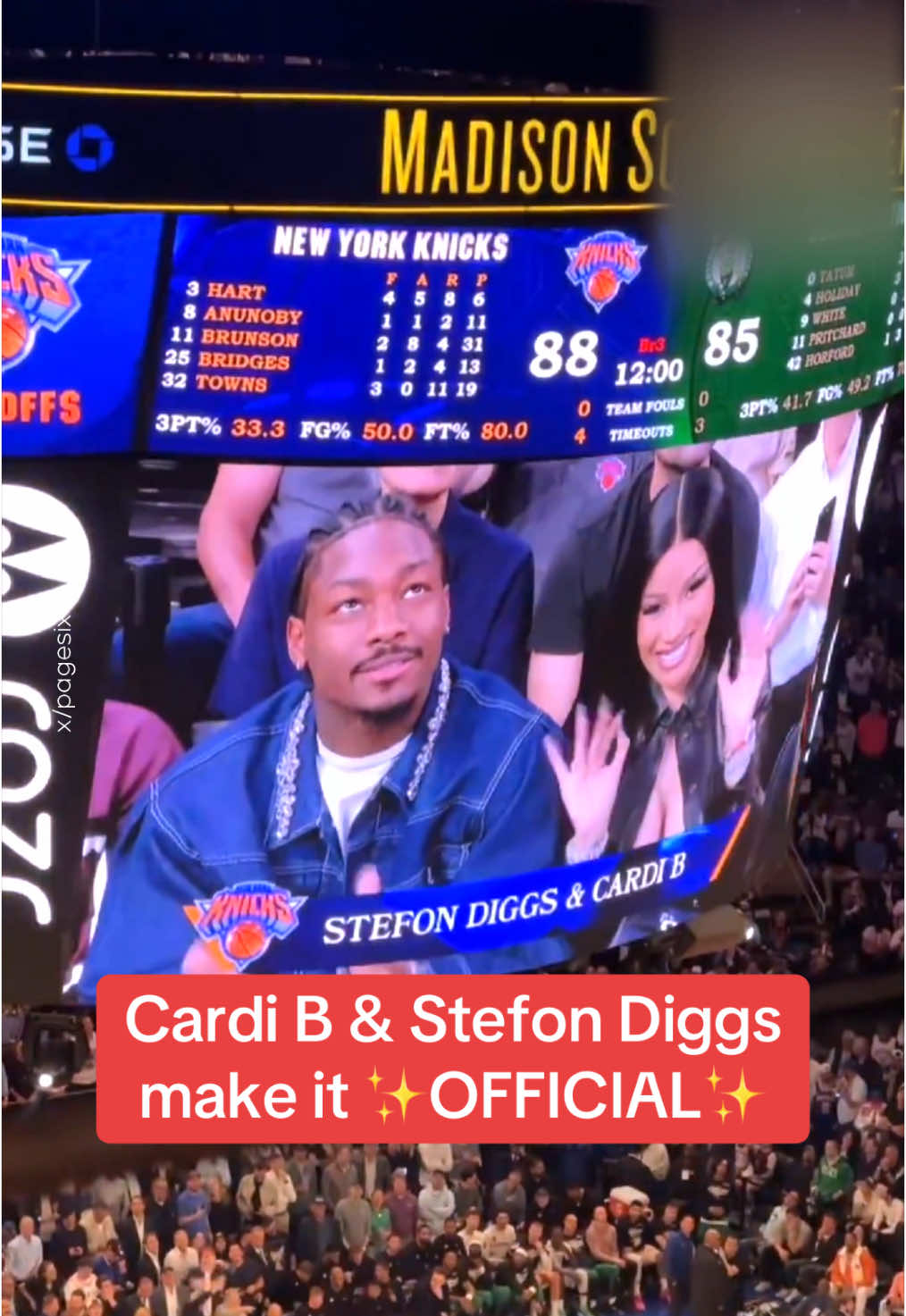 Talk about real life ‘Love & Basketball’ 🏀❤️ Cardi B went public with rumoured boo Stefon Diggs, Kylie Jenner got cozy with boyfriend Timothée Chalamet, and Kendall Jenner dodges Bad Bunny… AND THIS ALL HAPPENED AT THE KICKS GAME? 👀 #CardiB #StefonDiggs #KylieJenner #TimotheeChalamet #KendallJenner #BadBunny 