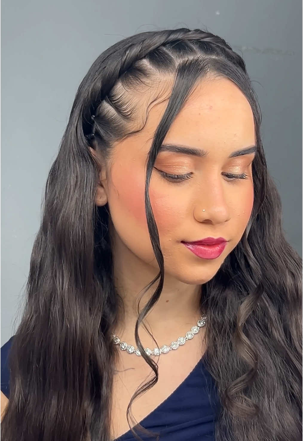penteadinho estilo princesa 👑  #penteado 