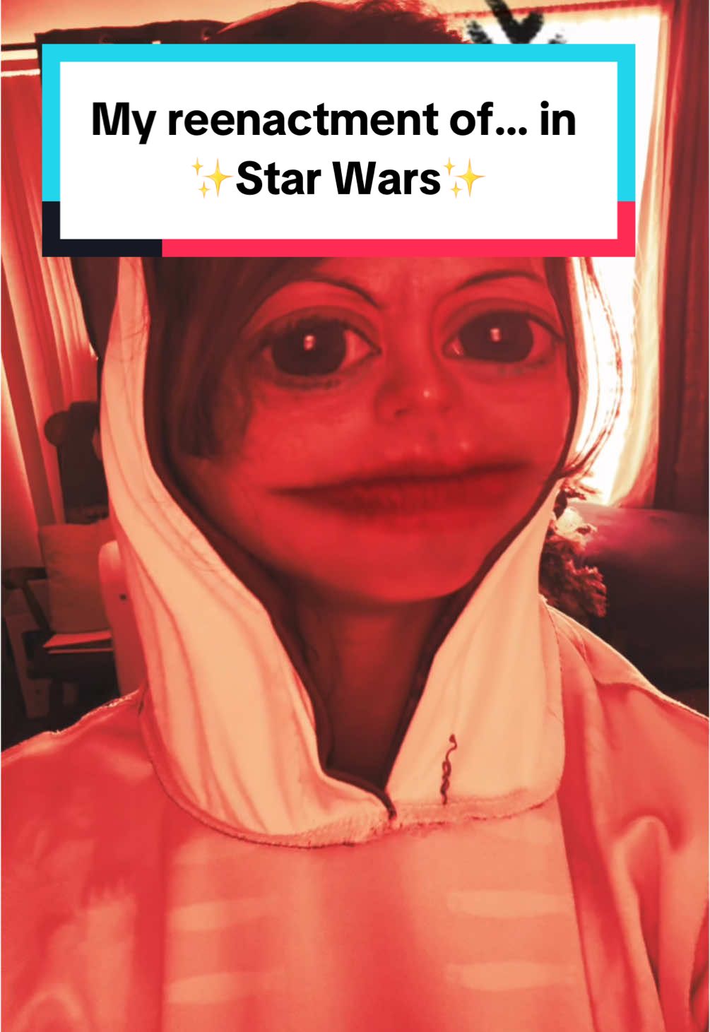 Replying to @melgar @Star Wars keep your ideas coming 😂😂😂😂 #answeringquestions #answercomments #starwars #starwarsfan #starwarscommunity #reenactment #acting #targeted #pov #trending #fyp #foryoupage #fypシ 