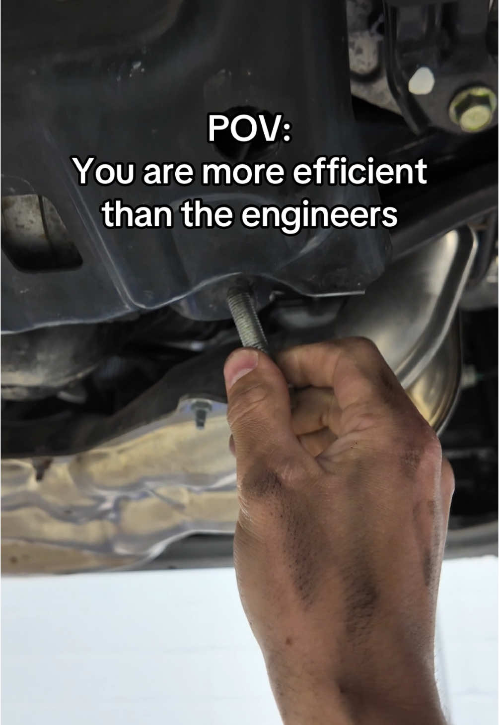 Remember- the last bolt is always optional🔩👨‍🔧  #mechanicsoftiktok #engineering #cars #carsoftiktok #techtok #subaru #mechaniclife #mechanical #technician 