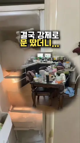 결국 강제로 문 땄더니