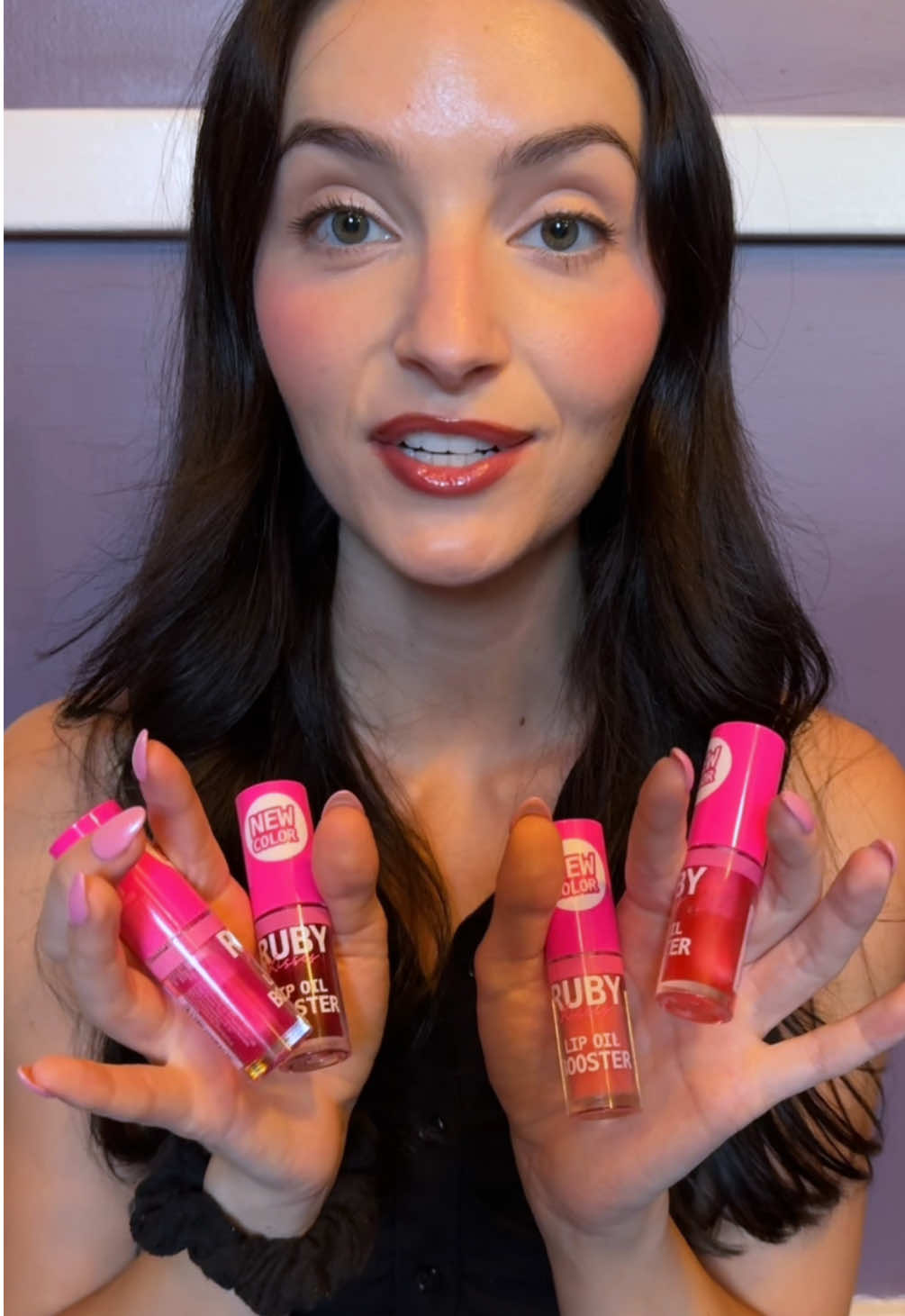 #gifted_by_rubykisses Testing out Ruby Kisses’ new lip oil shades! 💋💄 Head to ivyusa.com & use Promo Code: RUBYBABES10 #rubybabes #rubykisses #lipoil #lipoilreview #makeupreview #microinfluencer #smallcontentcreator 
