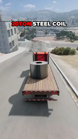 20 Ton Steel Coil 🫣 BeamNG.Drive #beamngdrive #beamng 
