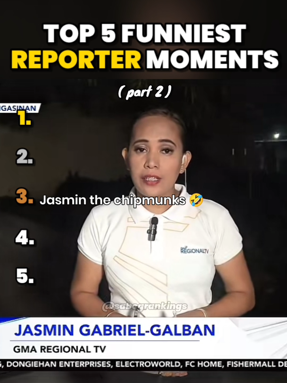 Top 5 Funniest Reporter Moments #ranking #funnyvideos #pinoymemes #reportermoments #reporter #gma #abscbn #news #philippines #fyp #foryou #foryoupage 