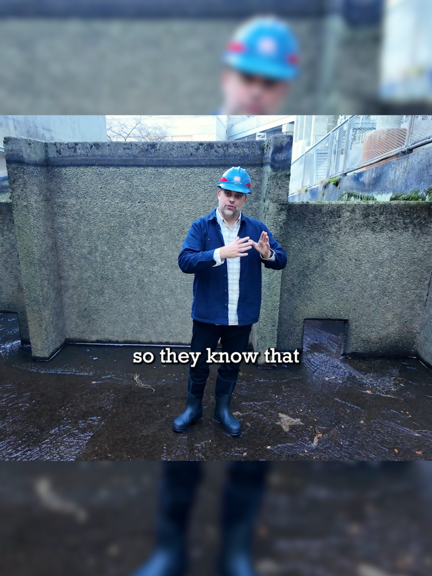 Standing within the dewatered fish ladder at Lower Granite Dam, I give a brief description of how they work. Getting the proper flow of water helps the fish know where to go without wearing them out, plus they have plenty of opportunities to rest as they make their way upstream. #fish #fishpassage #fishladder #lowergranitedam