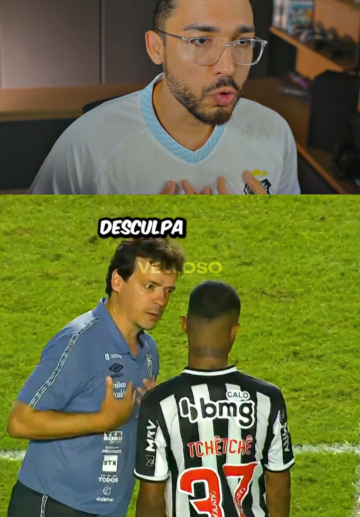 “Mas eu pedi Desculpa” / Leitura Labial do Fernando Diniz e o Tchê Tchê.  #vasco #vascodagama #diniz #tchetche #saopaulofc #brasileirao #dub