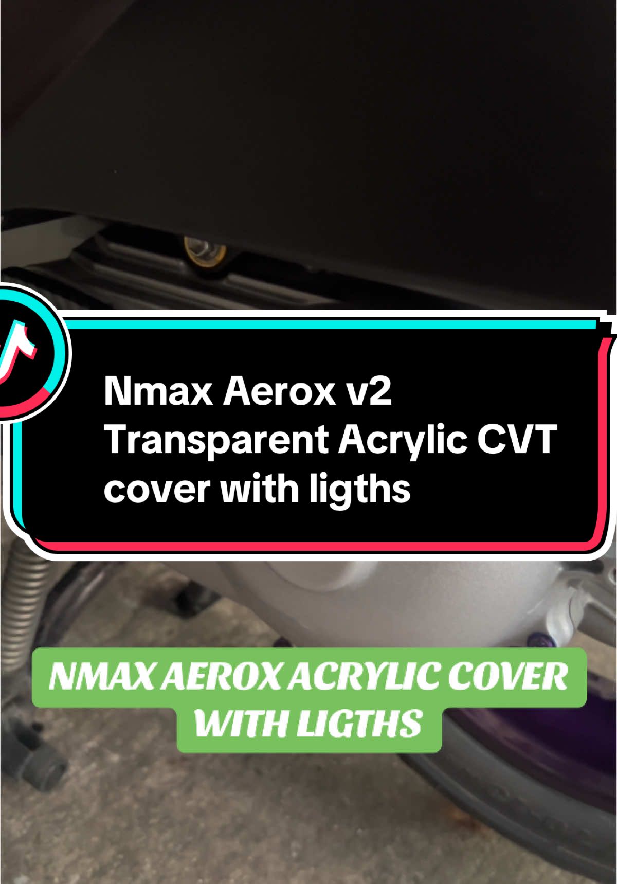 Nmax Aerox v2 Transparent Acrylic CVT cover with ligths #cvtcover #cvt #acryliccover #hydrodip #aesthetic #yamaha #nmax #aerox #motorcycle #fyp #foryou #foryoupage #fyppppppppppppppppppppppp #trending 