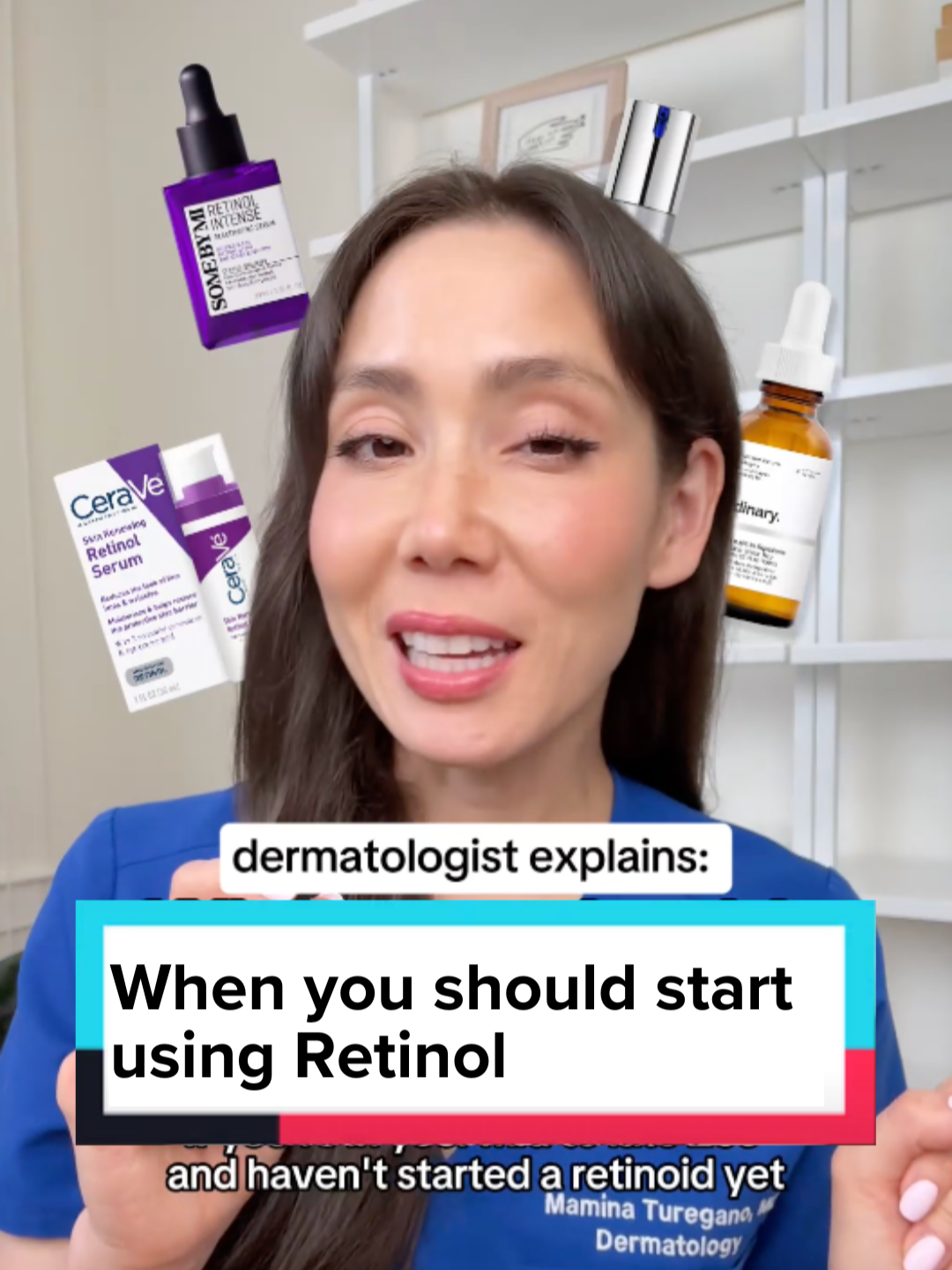 If you're in your mid to late 20s and haven't started using a retinoid yet, consider this your sign ✨ Here's what you need to know when starting ✅ start 2-3 nights a week ✅ apply a pea size amount to clean, dry skin ✅ moisturize ✅ skip other strong actives on retinoid nights ✅ NEVER forget morning SPF And remember, consistency is key! 👏 #retinol #retinoid #skincare #skincaretips