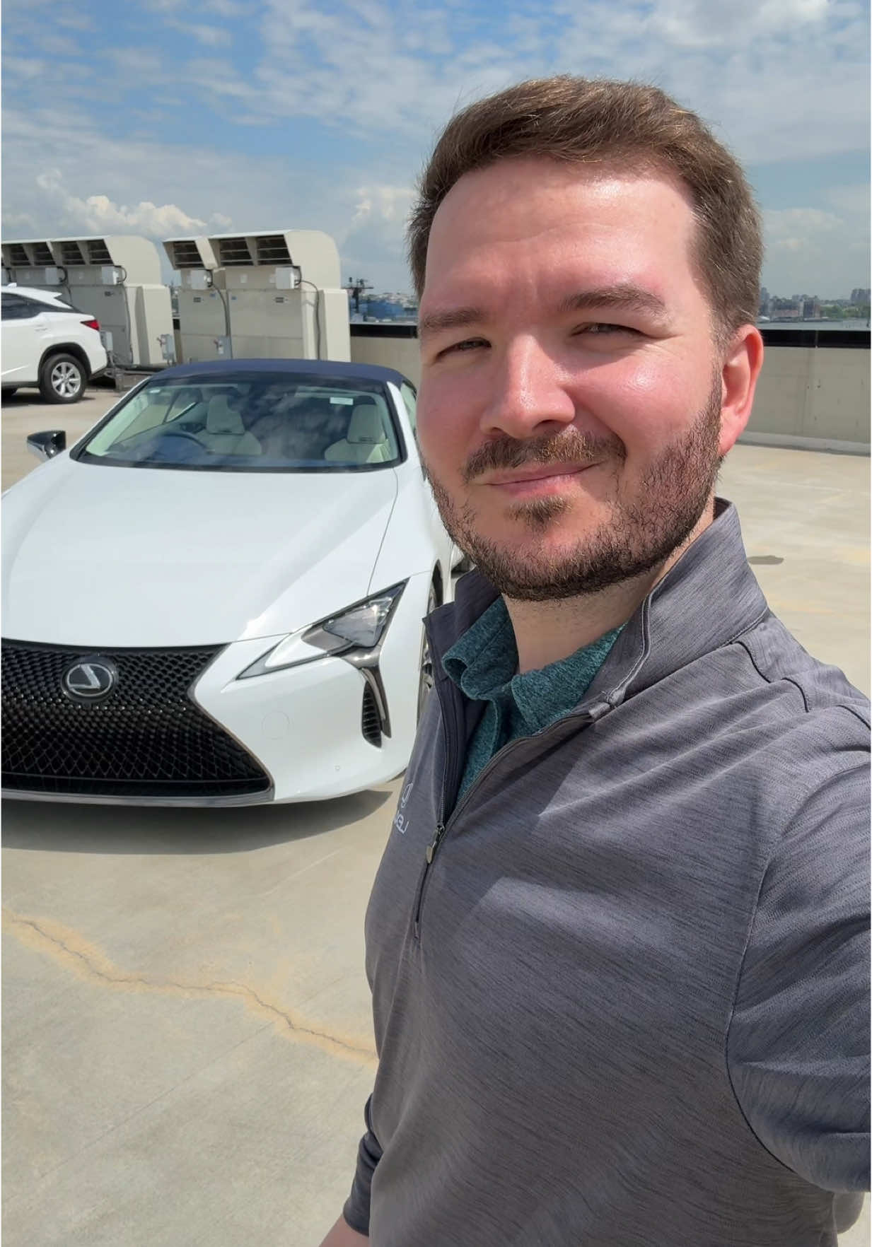 The Bespoke Built collection for the LC 500 gives you the ultimate customization options like this Ultra White with Blue roof and Blue/White interior #lexusofmanhattan #hellskitchen #manhattan #nyc #lc500 