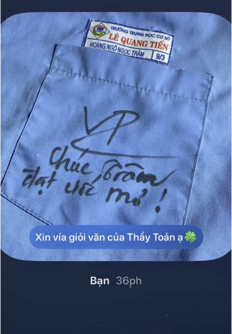 Có ai thấy Thầy này quen không ạ? Hy vọng có thể đạt ước mơ là họ trong ngôi trường Thầy dạy🍀❤️#quochochue #chuyenvan #quochoc #thaytoan #qh #xh #viral #mayman #mayman #kyniem #kíáocuốicấp #fyp #xuhuong #cap3 #xh #viral 
