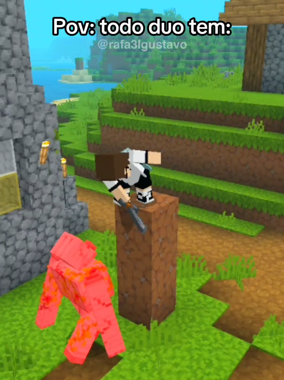 Pov: todo duo tem: #Minecraft #Minecraftmemes 