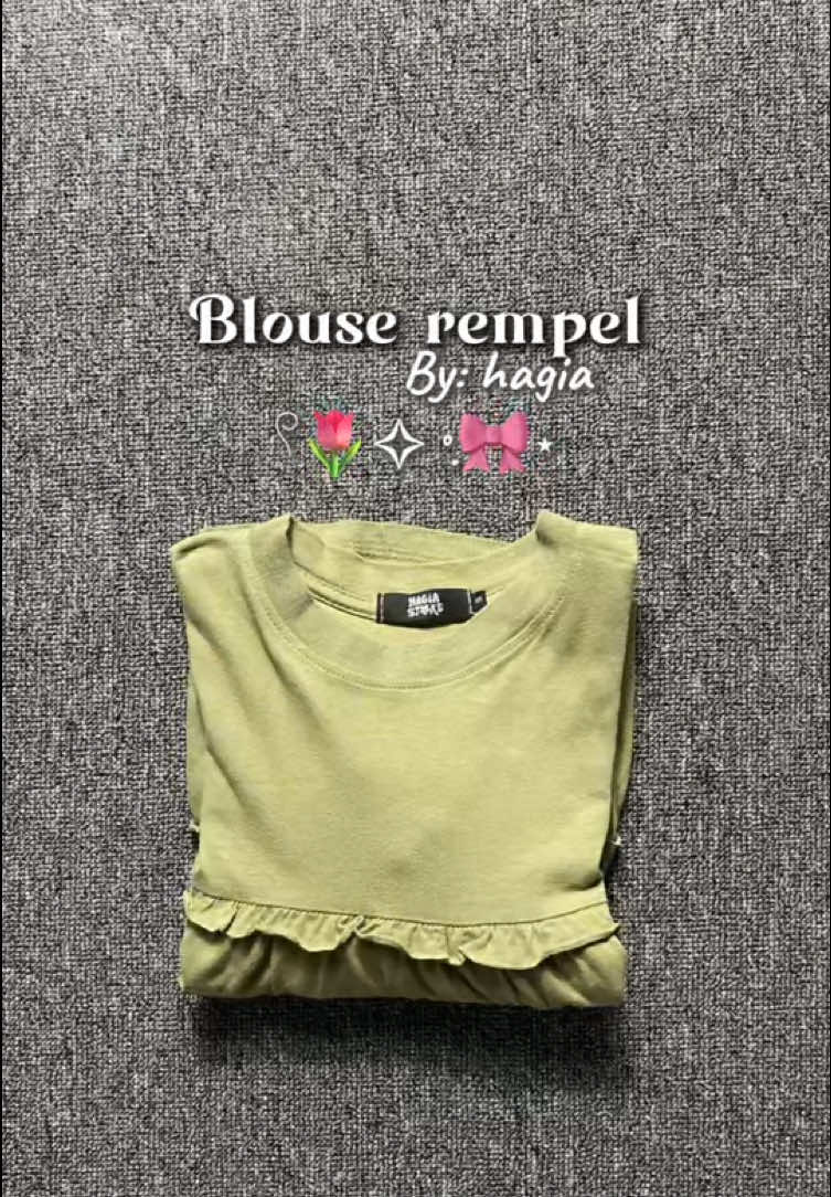Rekomendasi bgt nih blouse rempel untuk anak perempuan 😍🤩@Hagia Store #blousemurah #blouseanak #blouserempel #blousecantik #fypage 