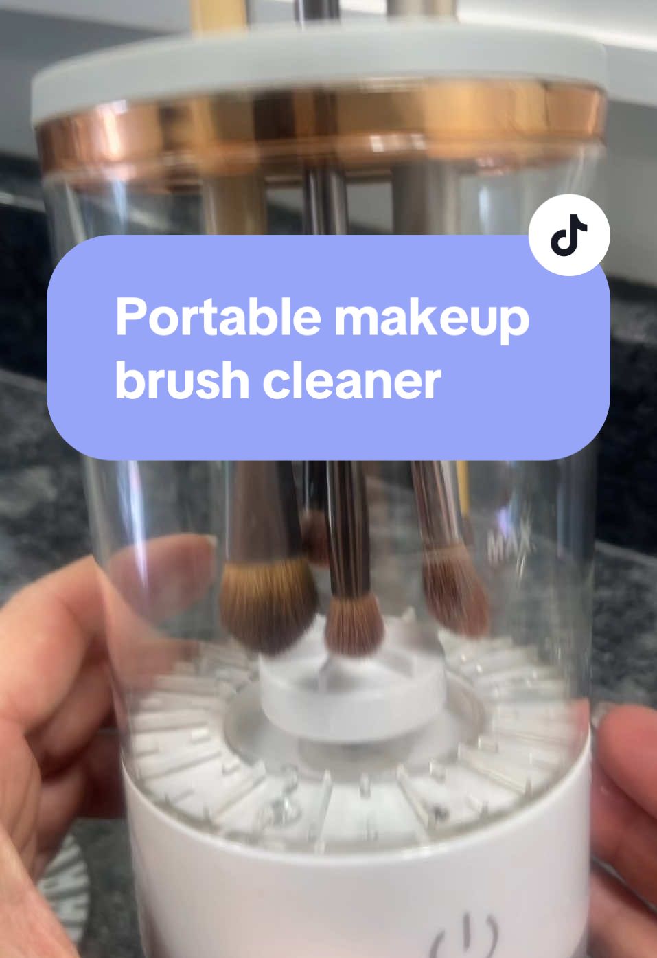 Portable make up brush cleaner electric automatic, spinning for all types of make up brush. ##PortableMakeUpBrushCleaner #ElectricBrushCleaner #AutomaticBrushCleaner #SpinningBrushCleaner #MakeupBrushCleaner #MakeupEssentials#GearUpForMemorialDay 