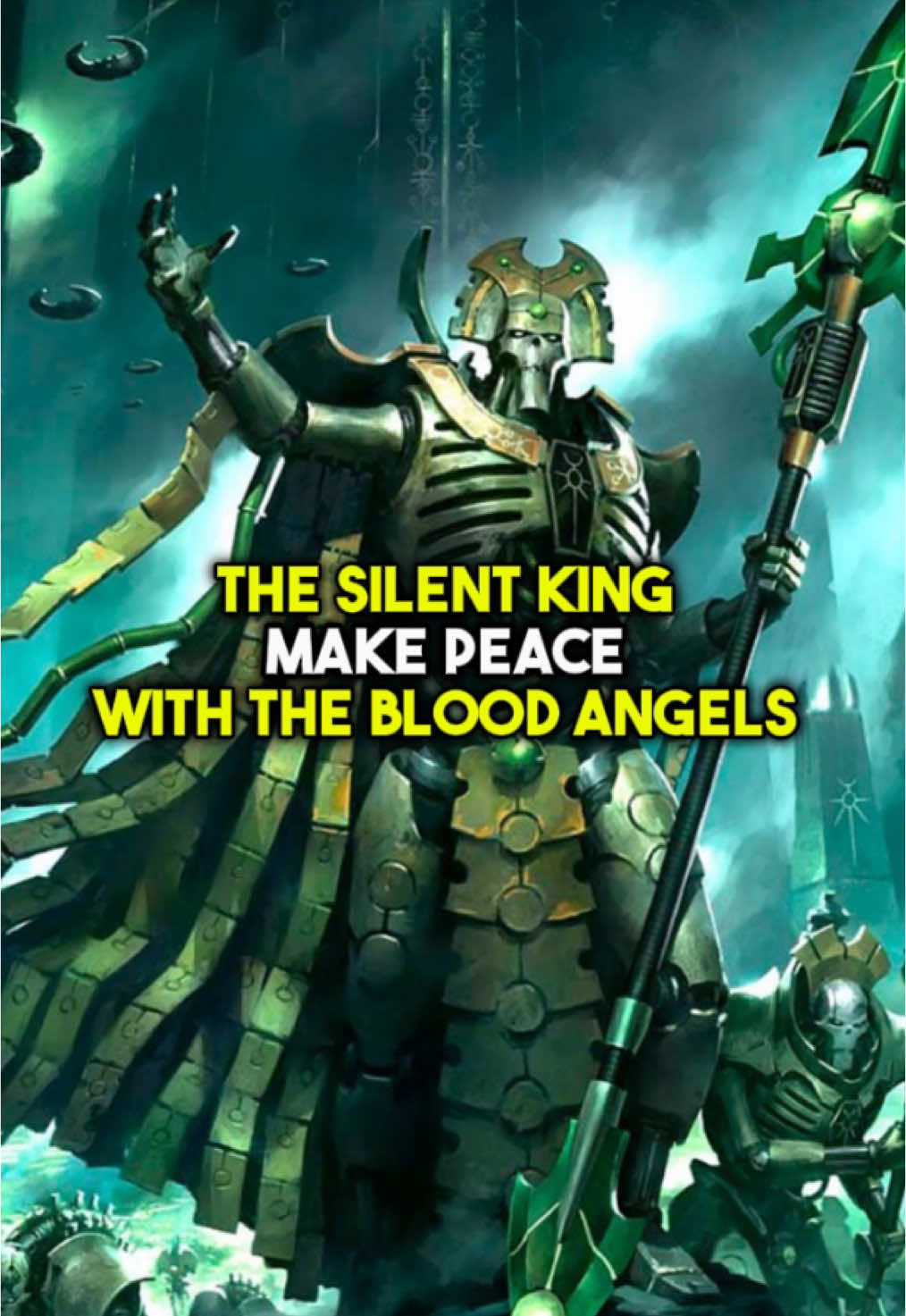 They were sworn enemies… But when the Silent King appeared, everything changed 🤯 Blood Angels and Necrons fought side by side — not for peace, but to survive. ⚔️ #warhammer40k #bloodangels #necrons #silentking #tyranids #grimdark #wh40klore #dante40k 