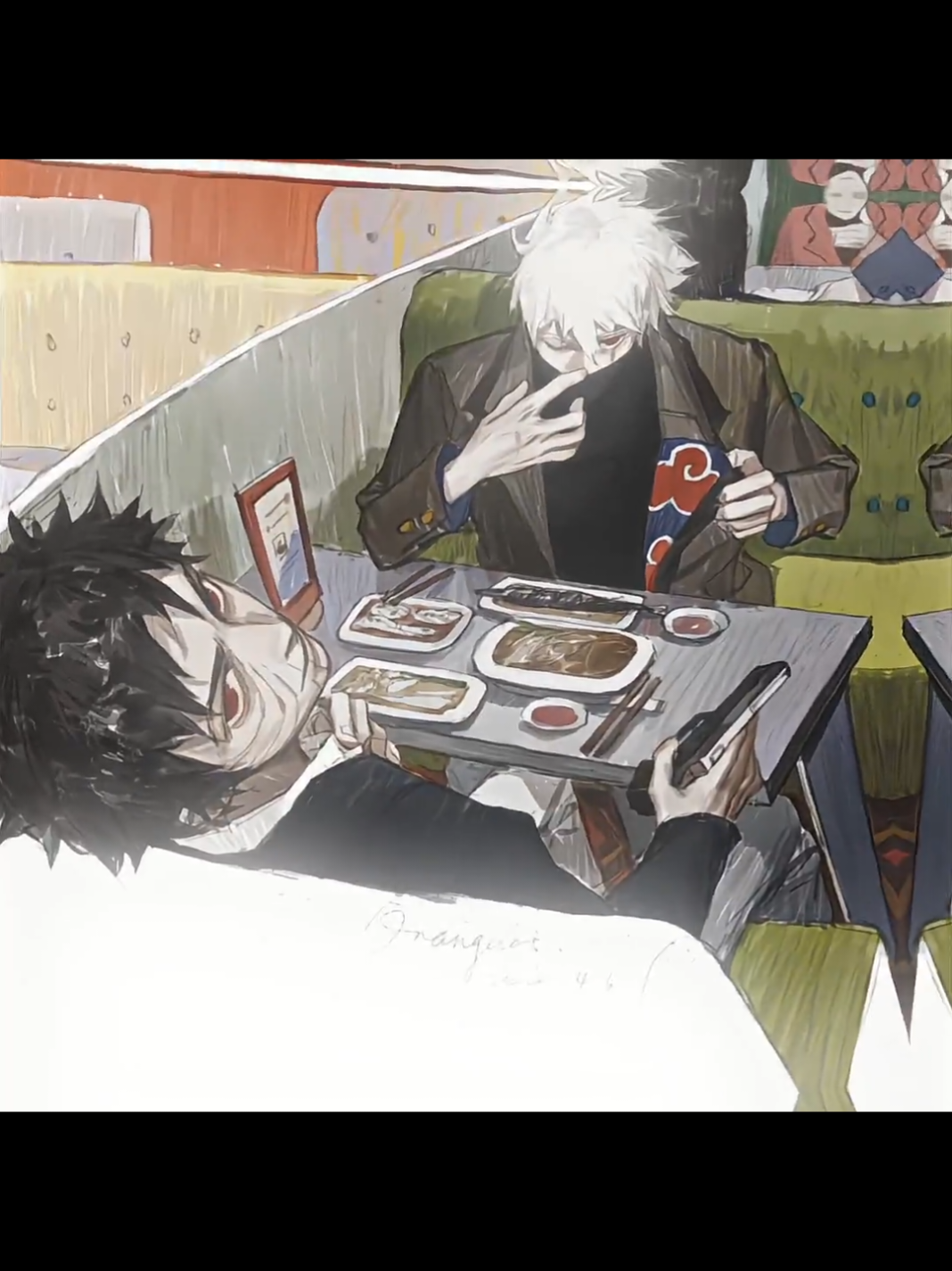 I love hair contrast duo sm #obikaka #obkk #obito #kakashi #naruto #narutoshippuden #edit @haN. 