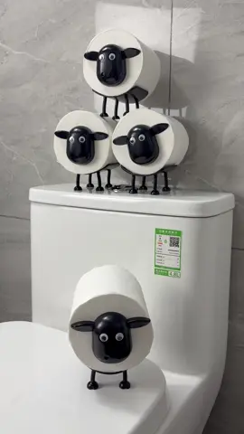 Sheep toilet paper #toilet #gift #toiletholder #tiktokshop #fyp 