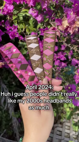 Yes, the 2000s headbands ARE being restocked! I can’t restock all bc not all ribbons are available BUT some are back! #headbands #handmadeheadbands #hairaccessories #etsysmallbusiness #fyp 