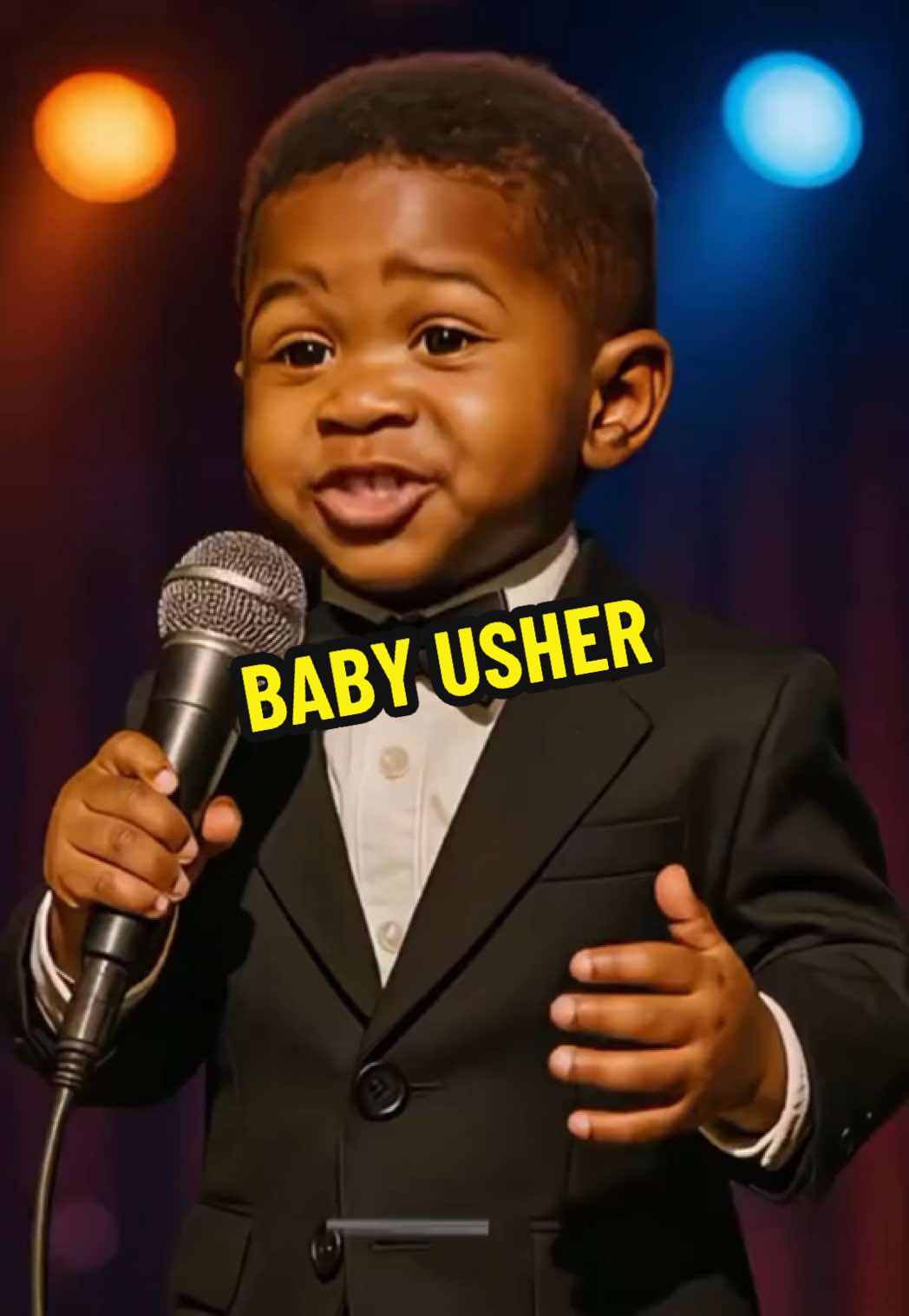 Baby Usher 🎤  #BabyUsher #HeyDaddy #RNBbaby #UsherVibes #AIsinger #MiniUsher #BabyConcert #UsherLive #AIVibes #CinematicBaby #TikTokRNB #AImusic #BabyPerformer #MicroMicMoments #blurgear 