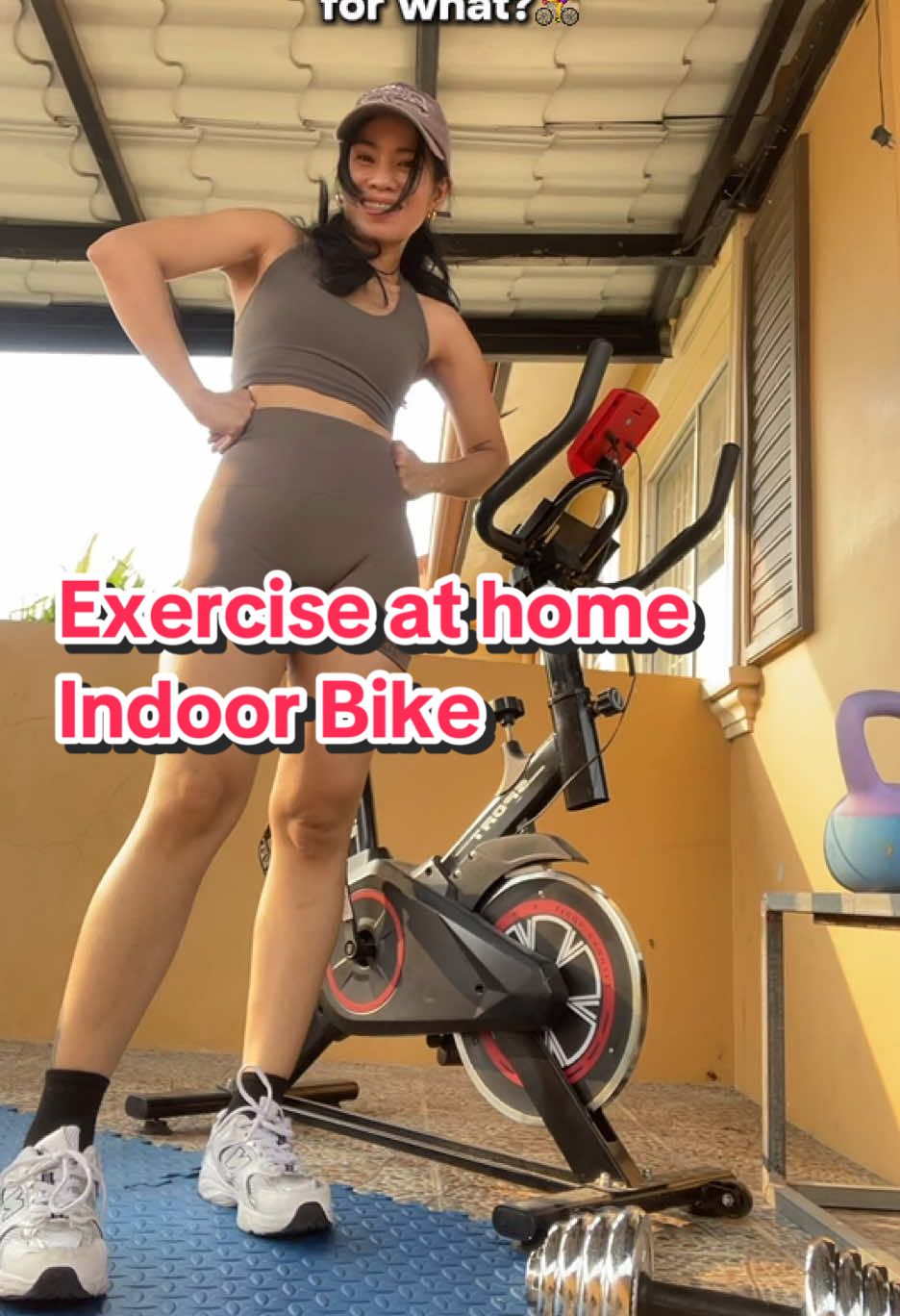 Take care of yourself coz nobody will do. Start your journey with this affordable indoor bike 🚴‍♀️🚲💪🏻 #exerciseathome #biking #cycling #fitnessmotivation #indoorbike #spinningbike #befitwithme💪🏻 #recommendations 