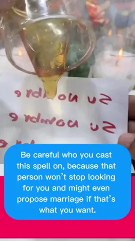 Be careful who you cast this spell on,because that person won't stop looking for you,and might even propose marriage,if that's what you want,all you have to do is write that person's name three times,with red ink,and add a bit of honey to sweeten them and make them very loving,then sprinkle some cinnamon powder so that you dominate them,and they do whatever you want,with your index finger,mix the honey and cinnamon while saying the following words,just as I mix this so too will our lives be mixed amen,fold the paper toward you and pierce it with a needle or pin,and then burn it throw the ashes into nature,do it with a lot of faith,and enjoy the results of having that person just as you wish,if you want something stronger,visit my profile and check my WhatsApp. #witch #witchtok #witchcraft #witches #Florida #miami #newyork #california #Arizona