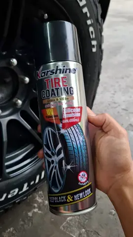 ซื้อซ้ำแล้วซ้ำอีก #kashine #สเปรย์เคลือบเงายางรถยนต์ #อู่ช่างเต้กาญจนบุรี #ของใช้ดีบอกต่อ 