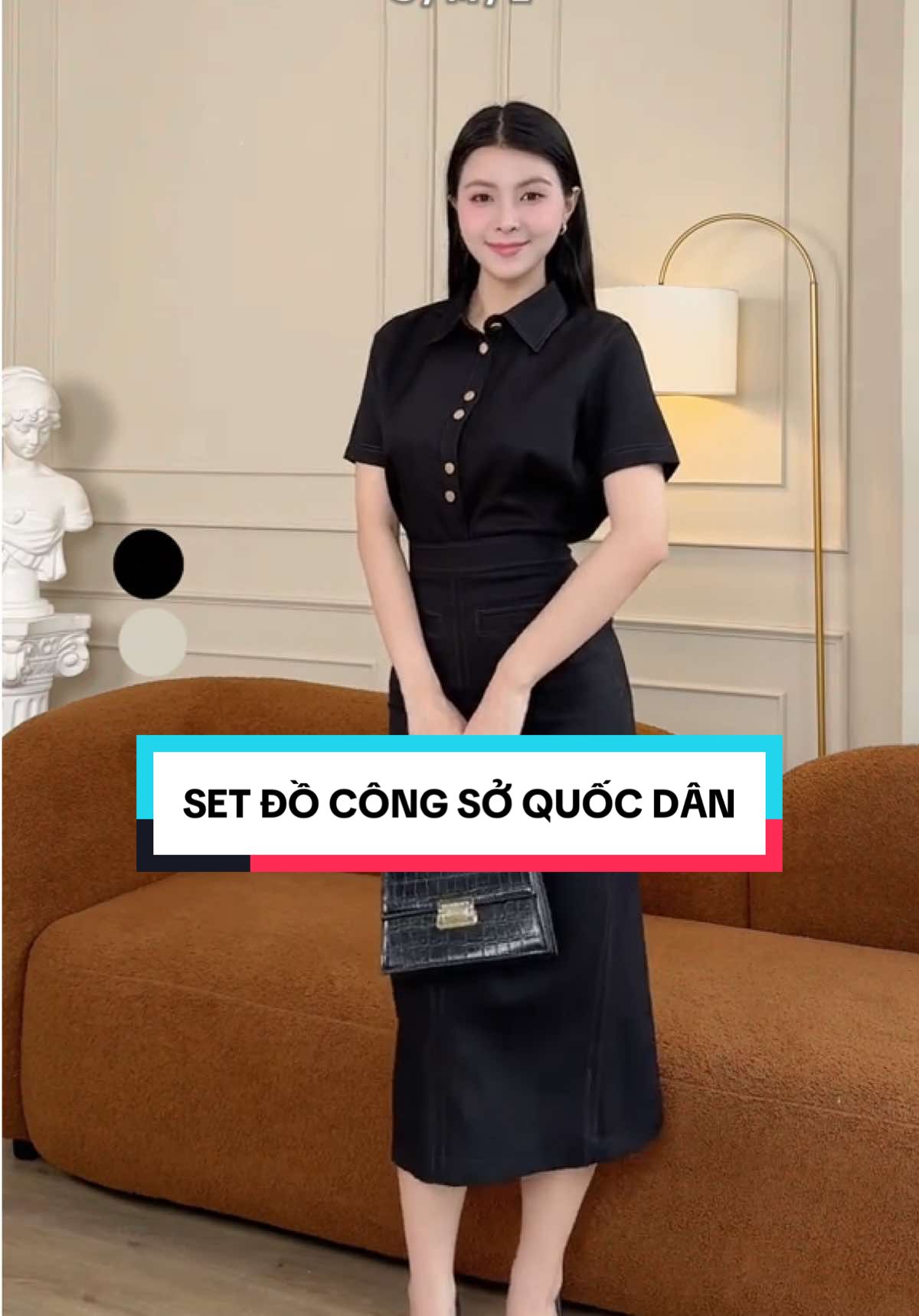 Set áo sơ mi phối chân váy - K3265 ✨ SET ĐỒ CÔNG BEST CHOICE - Sự lựa chọn hoàn hảo cho cả ngày đi làm của nàng.✨ #bbstoresvn #bbstores #thoitrangnu #ao #chanvay #congso #trending