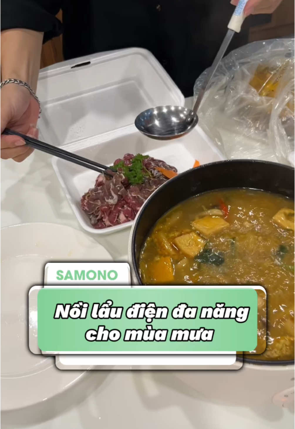 Nồi lẩu điện đa năng cho gia đình cực thích hợp cho mùa mưa này luônn #noilaudien #noilaudiendanang #noilaudienmini #dogiadung #samonovietnam 