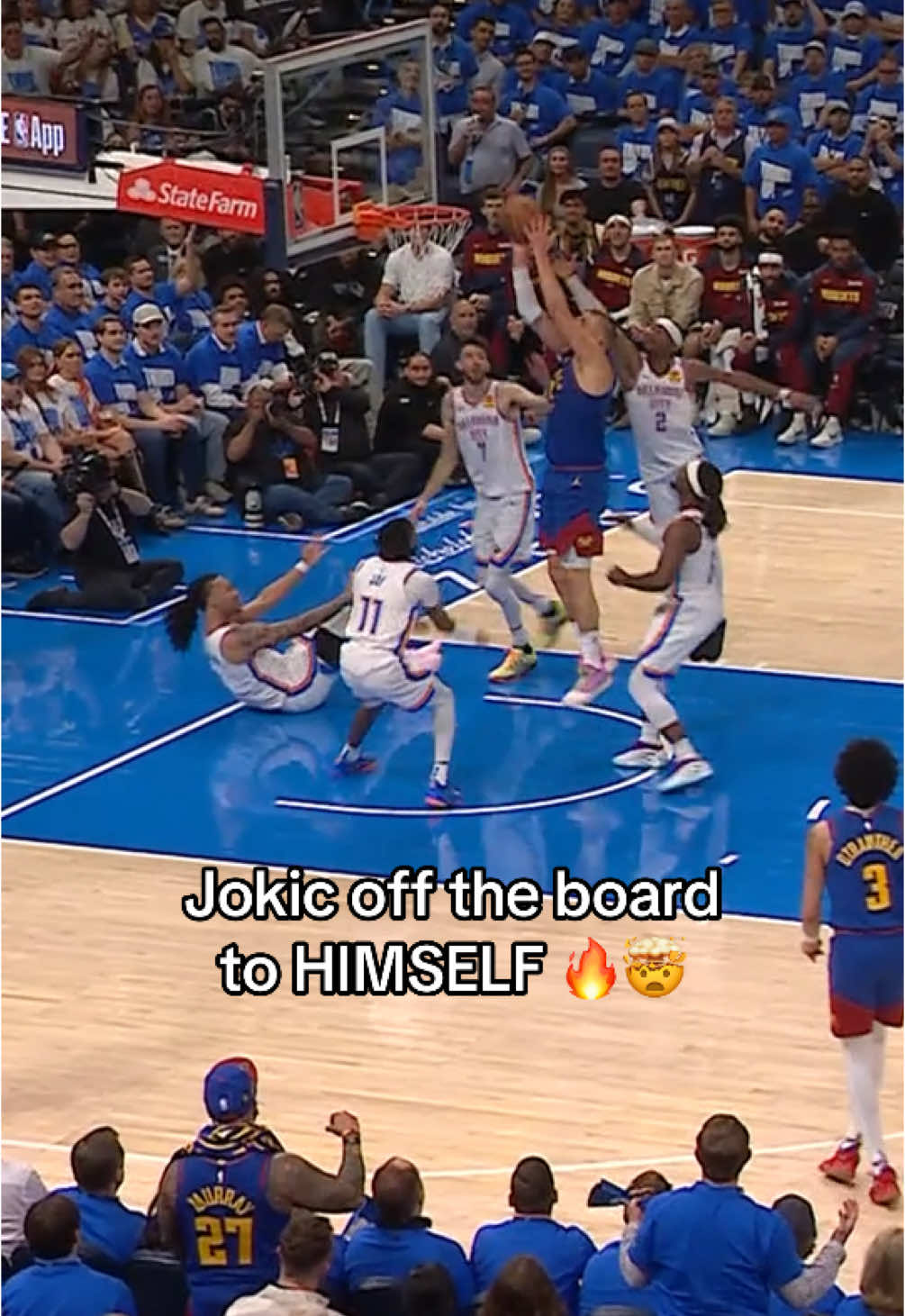 Jokic is HIM. 🔥 #NBA #bball #basketball #hoops #jokic #nuggets 