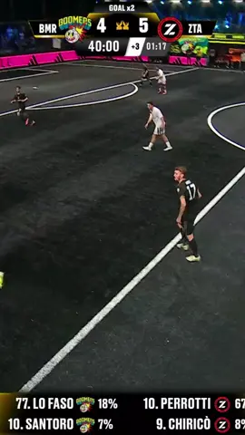Gol di Santoro nella parte finale della partita contro Zeta