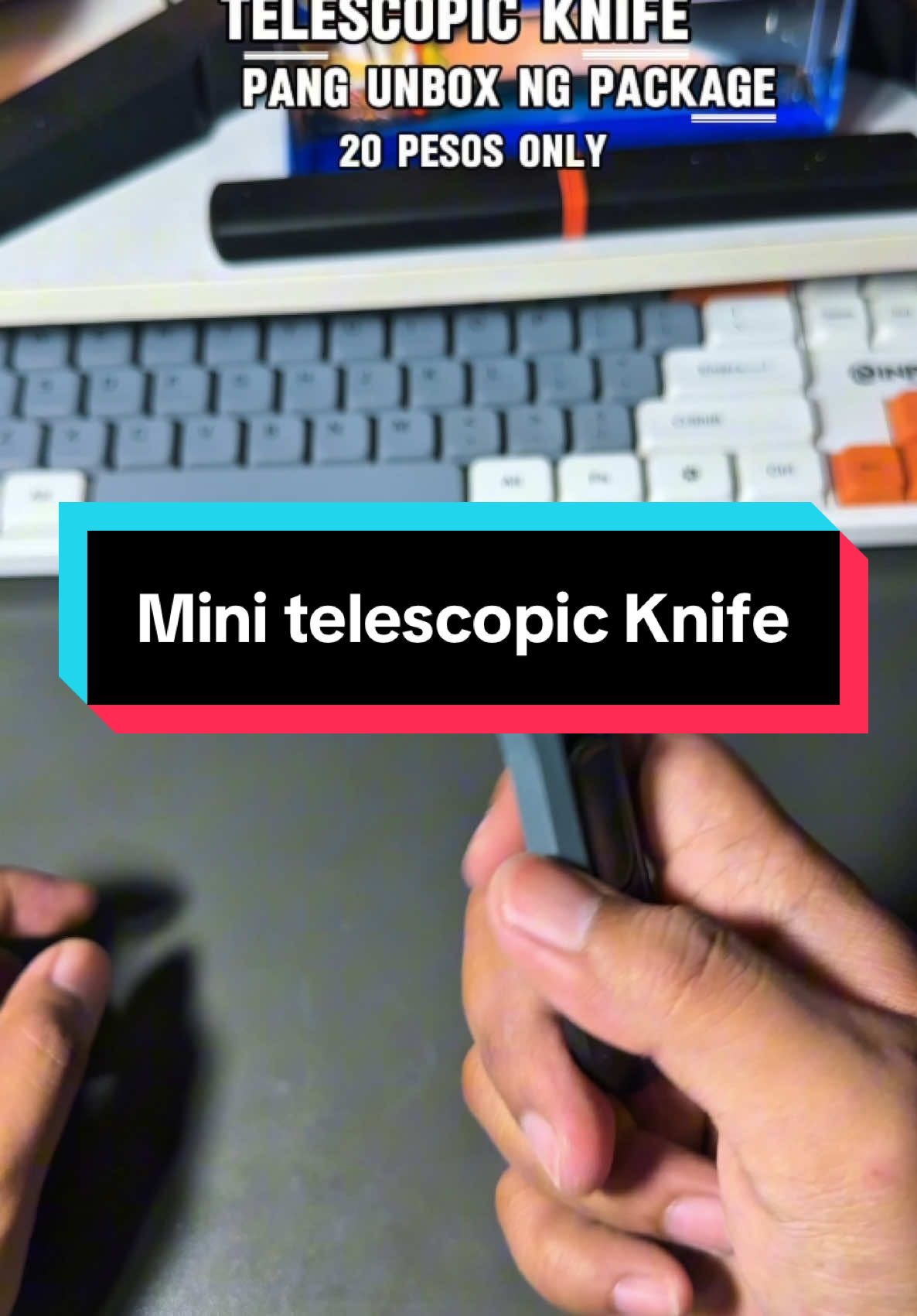 Napakauseful na mini telescopic knife. #unboxing #telescopicknife #fy #tiktokaffiliate #tiktokphilippines 