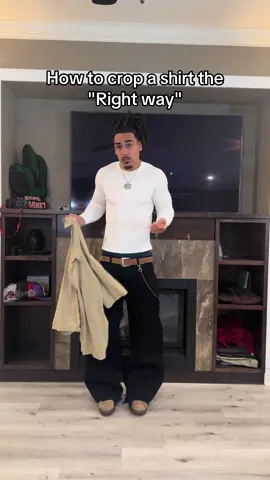 Rotary cutters > scissors how to crop a shirt the right way #clothing #fashion #streetwear #shirt #crop #cropped #baggyjean #widelegjeans #baggypants #widelegpants
