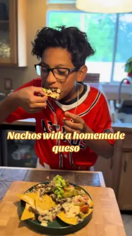 Quick and easy is what I need on game nights. Tonight’s dinner and my husbands request: Nachos. But we have to make a homemade queso. #DinnerIdeas #queso #gamenights #momsoftiktokclub #momtok #fyp        Queso dip  5 Tbs Salted Butter  3 Tbs All purpose flour  1 tsp avocado oil  2-12 oz cans of evaporated milk  16 oz whole milk  1 tsp Garlic Powder 1 tsp  Onion Powder  1/2 tsp Black Pepper  1 tsp Salt  14 oz Mild Cheddar Cheese  8 oz Monterrey Jack Cheese  9 oz American Cheese  1-10 oz can Rotel 