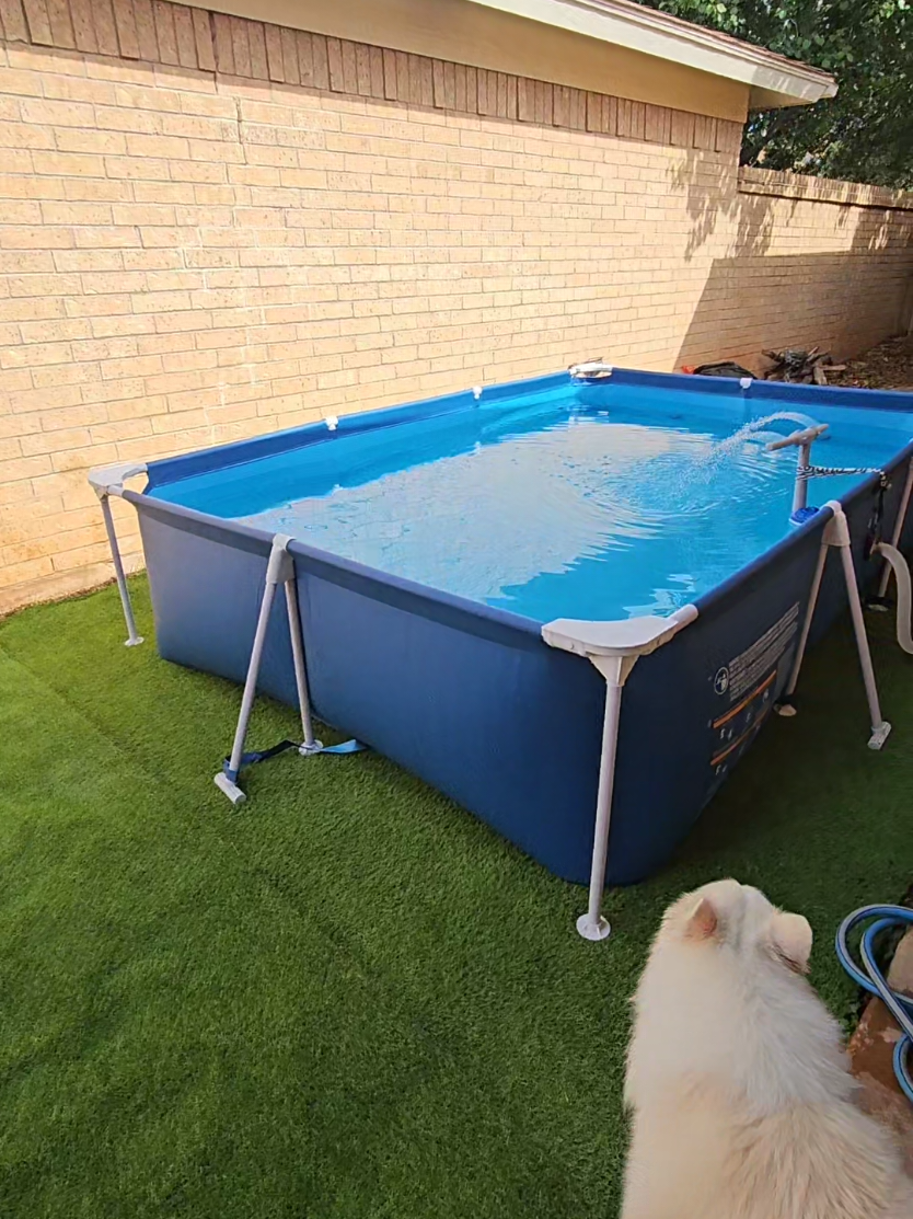 Above ground pool retangular. #bestway #bestwaypool #pool #tiktokshop #Summer 