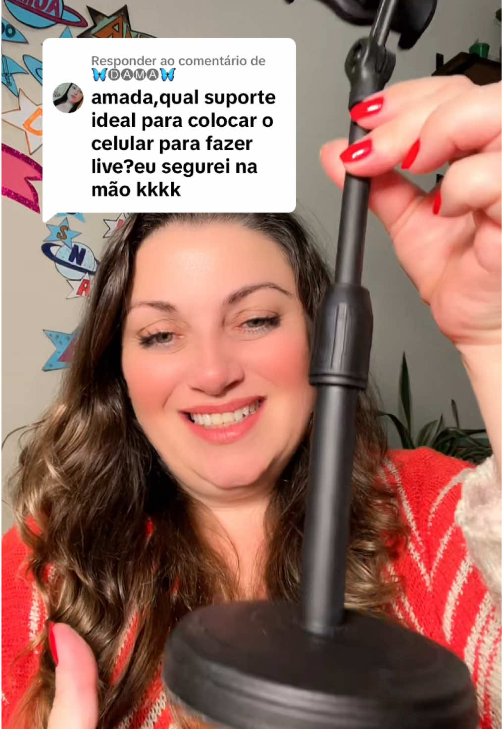 Respondendo a @🦋🅓🅐🅜🅐🦋 Esse suporte para celular é perfeito, eu amo por que posso apoiar o celular e qualquer lugar sem derrubar. E ele não fica balançando a imagem é bem estável. #titokshop 