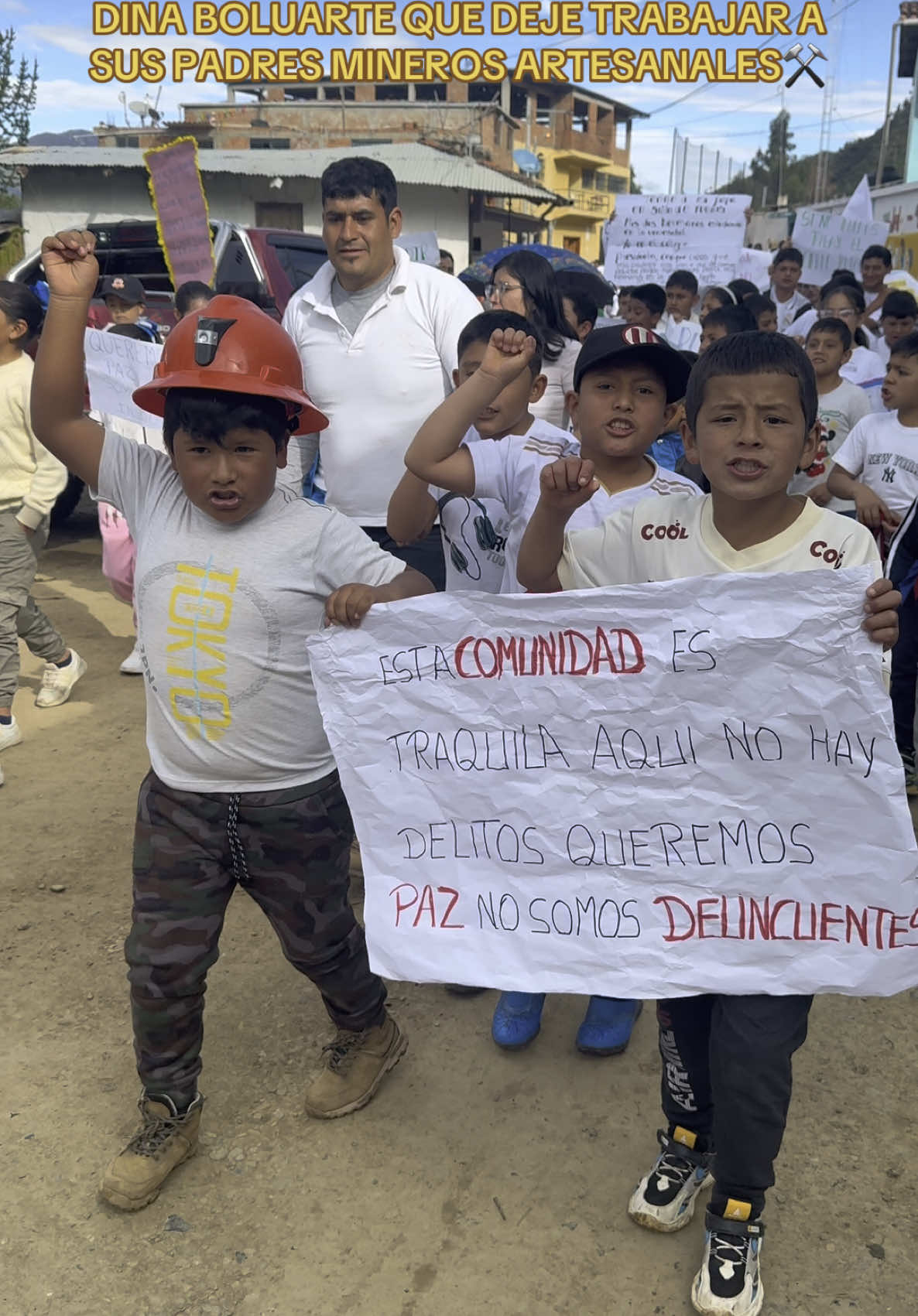 Escucha🚨#dinaboluarte #niños #pataz #mineros_del_perú #tristeza #sad #paz #mineriaperu #news 