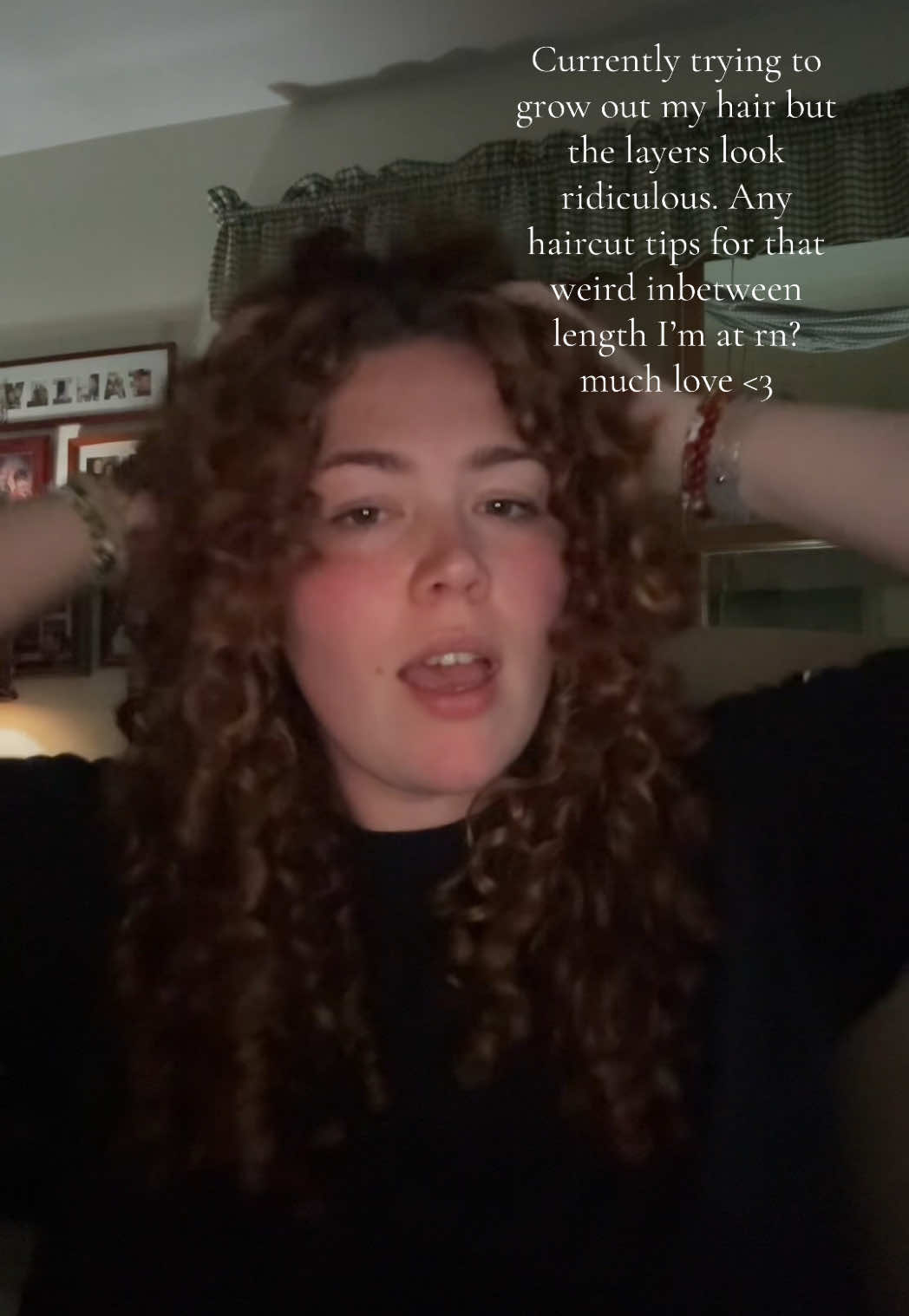 Like the top layers just end up getting pushed back so I don’t look like a double layered triangle🙏 #curlyhair #curlyhaircut #longcurlyhair #3bcurls #arianagrande 