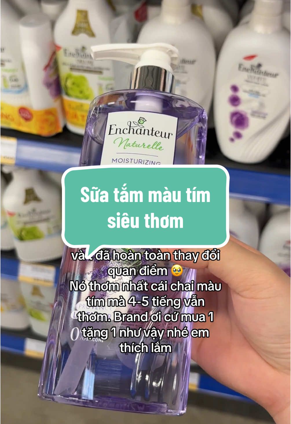 Màu cam cũng siêu thơm mà siêu thị ko có #suatam #suatamtrangda #suatam3in1 #suatamnuochoa #enchanteur #linhsieuthi 