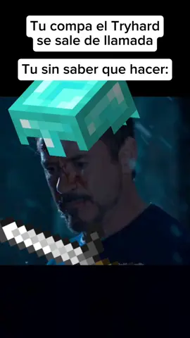 El tryhard se sale de la Llamada #Minecraft #minecraftmemesespañol 