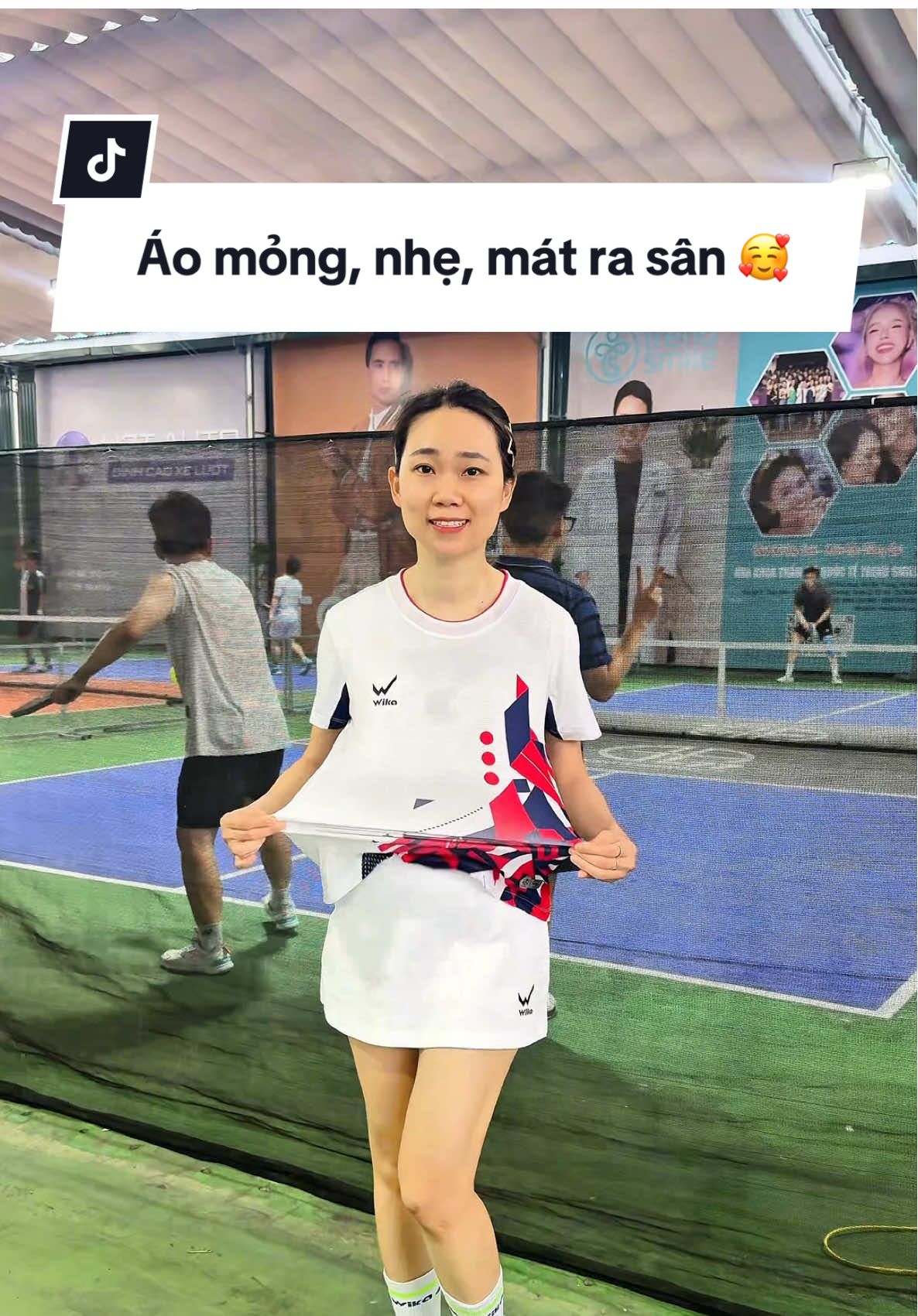 🏏 Mùa hè nóng bức, phải tìm áo mỏng, nhẹ, mát ra sân nha mn 🥰 #ninipickleball #pickleball #nini #trend #xuhuong  #viral #fyp #Wika #Wikasport #aothethaoWika #bongpickleball #ball #quanthethao  #luyentap #hoccaulong #tatthethao #training #thayao #thayaotaisan