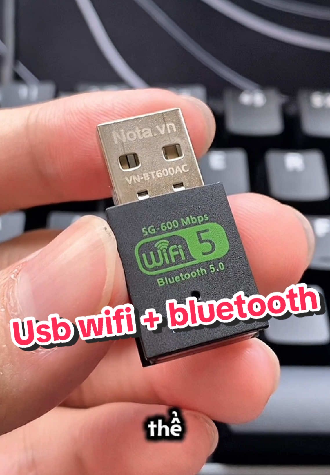 Usb wifi + bluetooth cho pc chưa có hoặc yếu, chập chờn #usbwifi #phukienpc 