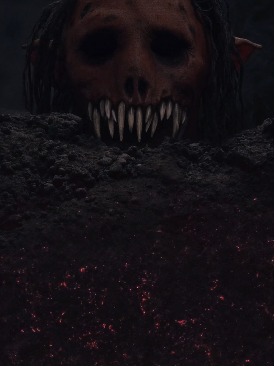 strange red creature #horrortok #strange #creature #ai #midjourney 