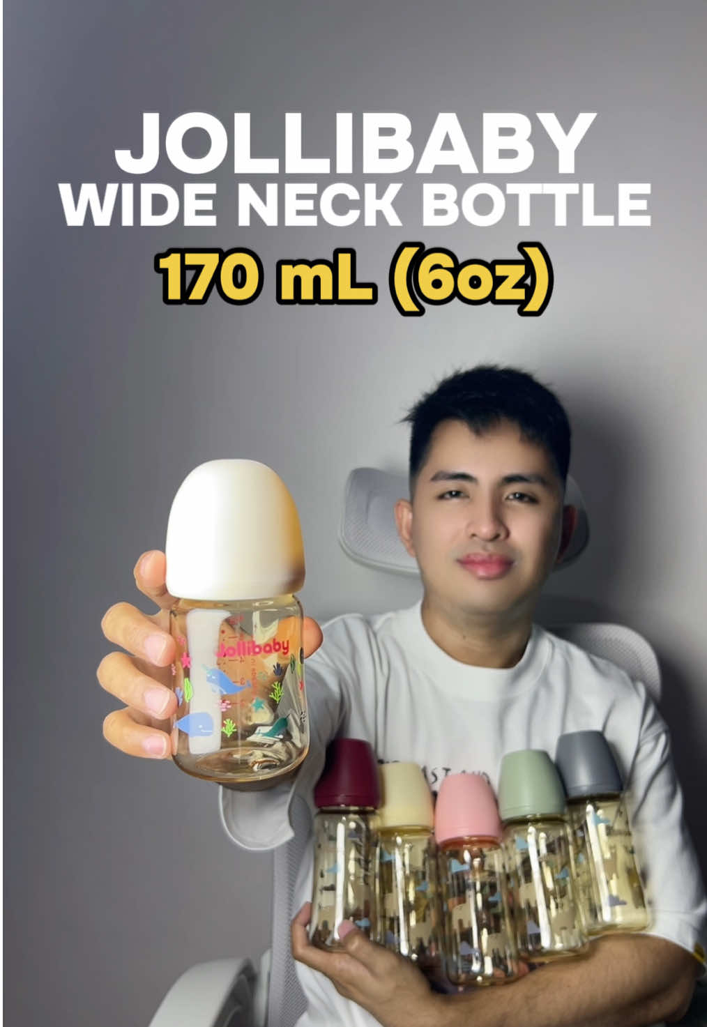 sobrang cute ng new release na baby bottle ni jollibaby🤍  #jollibaby #wideneckfeedingbottle #wideneck #babybottle #feedingbottle #forbaby #babyfeedingbottle #babyessentials #babymusthaves 