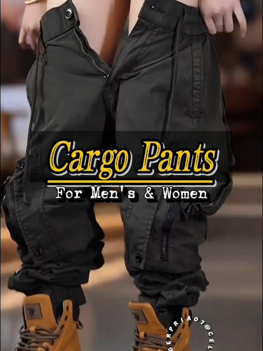 Rekomendasi celana jogger cargo pria wanita #celanacargo #celanajogger #cargopants #joggerpants 