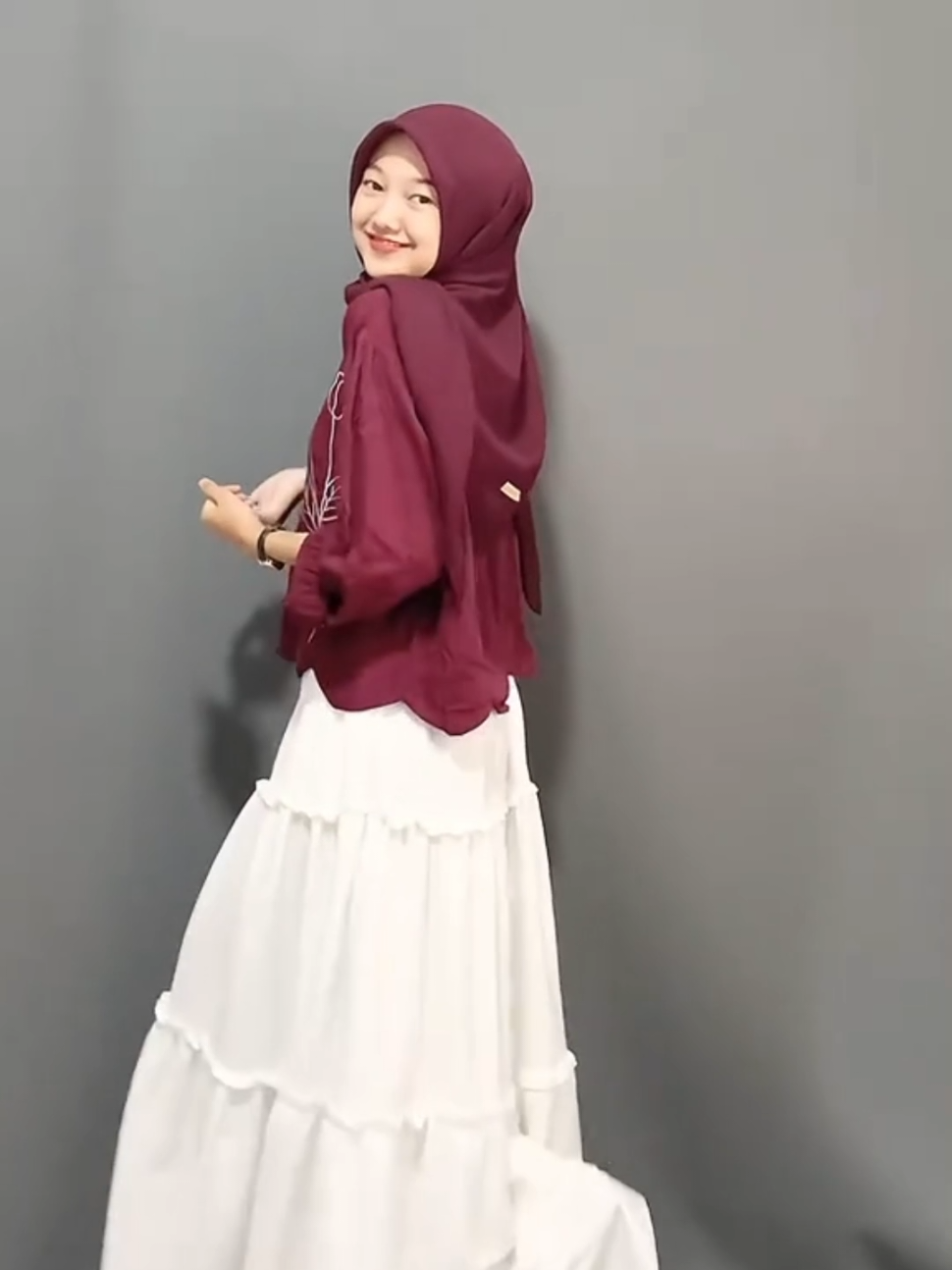 new rok messy skirts mat rayon twill premium😍