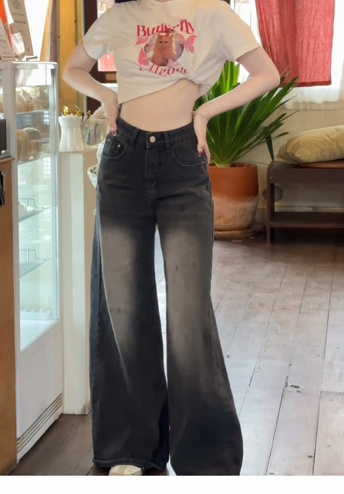 Baggy jeans #jeansoutfit #baggy #baggyjeans #เสื้อผ้าแฟนชั่น 