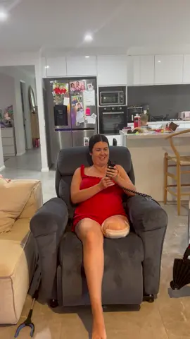 The most important part of recovery! Thank you so much to @novacorr for supplying this amazing chair.  @Every Body Rehab  #trauma #healing #amputation #goldcoast #disability #disabilitytiktok #amputee #recliner 