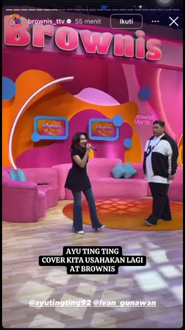 Tengkiu kak ayu ❤️ . . #kitausahakanlagi #ayutingting #browniestranstv #fyp
