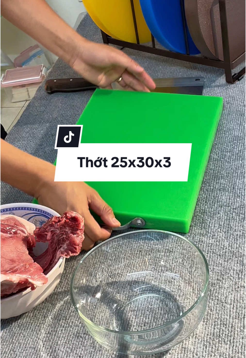 Thớt nhựa cao cấp hdpe dùng cho gia đình băm chặt thoải mái bảo hành 2 năm #thotnhuacaocap #thotnhua #hieulee93