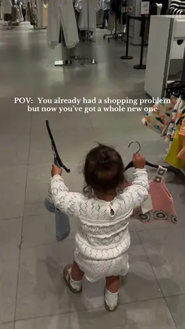 WHO did she get that from??? #minime#motherdaughter#ShoppingSpree#shoppingaddiction#shoppingaddiction#mommy#daughters#babygirl#toddlermom 